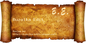 Buzolka Edit névjegykártya